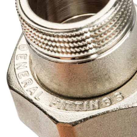 STOUT  Разъемное соединение американка ВН никелированное, уплотнение под гайкой o-ring кольцо 3/4