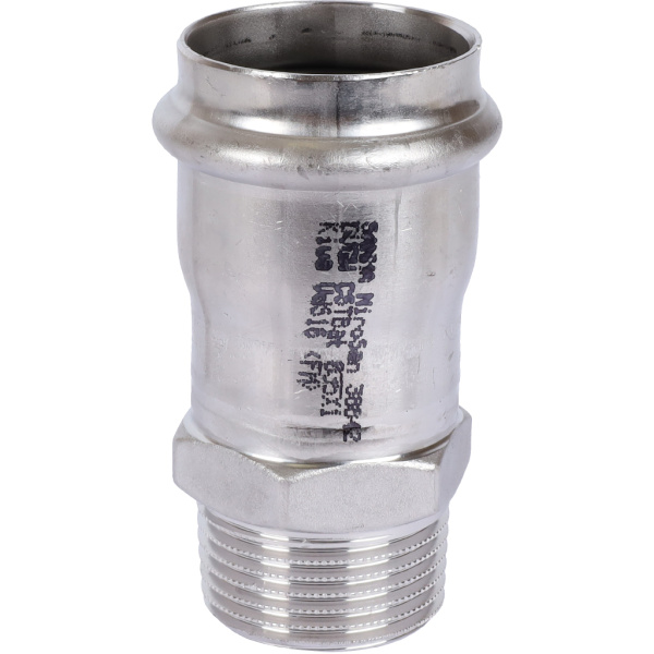 Sanha  9243G пресс-фит. нерж.сталь, ниппель перех.ВПр-НР, 35x1