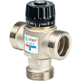 STOUT  Термостатический смесительный клапан для систем отопления и ГВС 1 1/4  НР   30-65°С KV 3,5 SVM-0025-356532