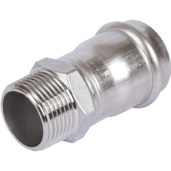 Sanha  9243G пресс-фит. нерж.сталь, ниппель перех.ВПр-НР, 35x1