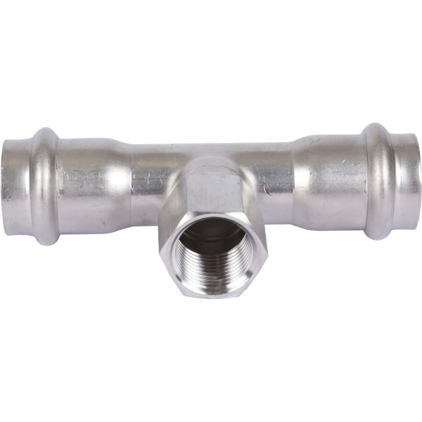 Sanha  9130G пресс-фит. нерж.сталь, тройник ВПр-ВР-ВПр, 22x1/2x22