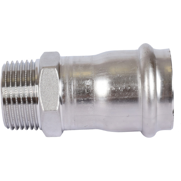 Sanha  9243G пресс-фит. нерж.сталь, ниппель перех.ВПр-НР, 35x1