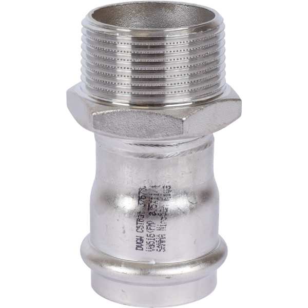 Sanha  9243G пресс-фит. нерж.сталь, ниппель перех.ВПр-НР, 35x11/4