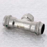 Тройник пресс-В нержавеющая сталь Sanpress Inox VIEGA 22х1/2х22