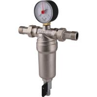 TIEMME  1/2 Фильтр с манометром со сгонами, с латунной колбой, промывной