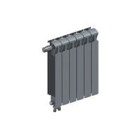 Биметаллический Радиатор RIFAR MONOLIT 500 6 секции ТИТАН нижнее левое подключение