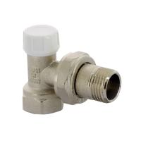 Вентиль обратный никелированный НВ UNI-FITT угловой 3/4