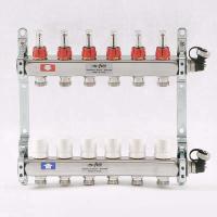 Коллекторная группа из нержавеющей стали с термостатическими вентилями и расходомерами UNI-FITT 1x3/4ЕК 6 выходов Коллекторная группа из нержавеющей стали с термостатическими вентилями и расходомерами UNI-FITT 1x3/4ЕК 6 выходов