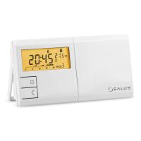 Термостат Salus комнатный беспроводной программ. реле NO в комплекте 2хАА белый