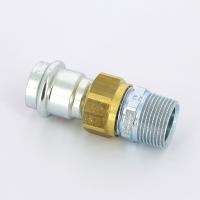 Муфта пресс-Н с накидной гайкой и плоской прокладкой оцинкованная сталь Prestabo VIEGA 22х3/4