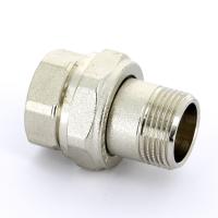 Разъемное соединение НВ никелированное с плоской прокладкой UNI-FITT 3/4 прямое