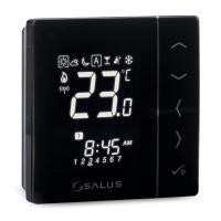 Термостат Salus комнатный беспроводной программ. с дисплеем 2хАА черный
