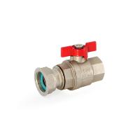 Кран шаровой ВВ 3/4 UNI-FITT с накидной гайкой и уплотнением никелированный