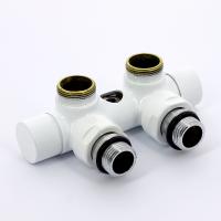 Узел ручной угловой Carlo Poletti с запорным клапаном V48100EE цвет белый