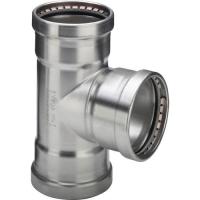 Тройник пресс нержавеющая сталь Sanpress Inox SC-Contur Viega 108x64x108
