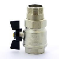 Кран шаровой Bugatti New Jersey НВ с разъемным соединением бабочка 11/4