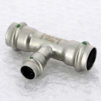 Тройник пресс нержавеющая сталь Sanpress Inox VIEGA 22х15х22