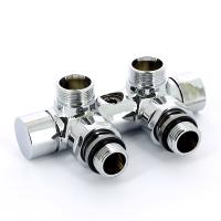 Узел ручной угловой Carlo Poletti с запорным клапаном V48100B цвет хром