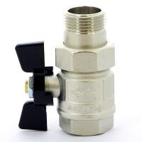 Кран шаровой Bugatti New Jersey НВ с разъемным соединением бабочка 1