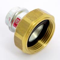 Муфта пресс-В с накидной гайкой и плоской прокладкой оцинкованная сталь Prestabo VIEGA 22х11/4