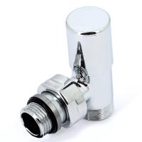 Вентиль ручной Carlo Poletti Compact угловой НН 1/2 х М24 х 19 хромированный