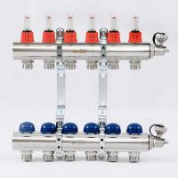 Коллекторная группа с расходомерами и термостатическими вентилями UNI-FITT 1x3/4ЕК 6 выходов