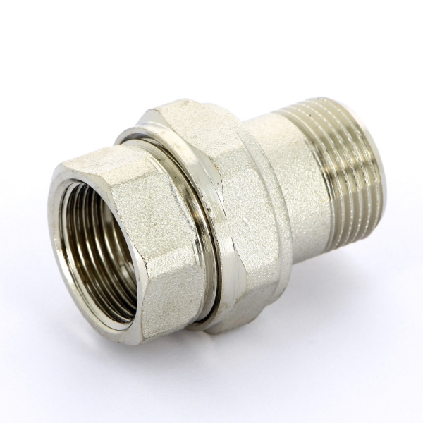 Разъемное соединение НВ никелированное с плоской прокладкой UNI-FITT 3/4 прямое