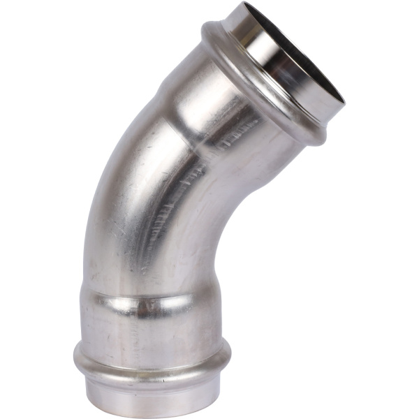 Sanha  9041 пресс-фит. нерж.сталь, отвод 45° ВПр-ВПр, 54