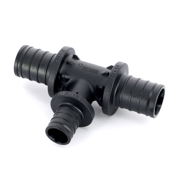 Тройник редукционный надвижной пластиковый REHAU 32x25x32