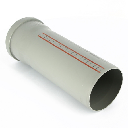 Труба Ostendorf 40 х 500 мм канализационная с раструбом HT