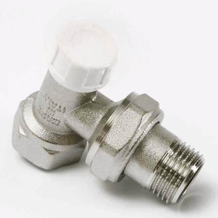 Вентиль обратный никелированный НВ UNI-FITT угловой 1/2