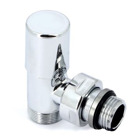 Вентиль ручной Carlo Poletti Compact угловой НН 1/2 х М24 х 19 хромированный