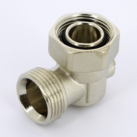 Узел радиаторный со встроенным краном НВ UNI-FITT 3/4ЕК х 3/4ЕК угловой