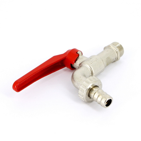 Кран шаровой Н-штуцер садовый рычаг Uni-Fitt 1/2