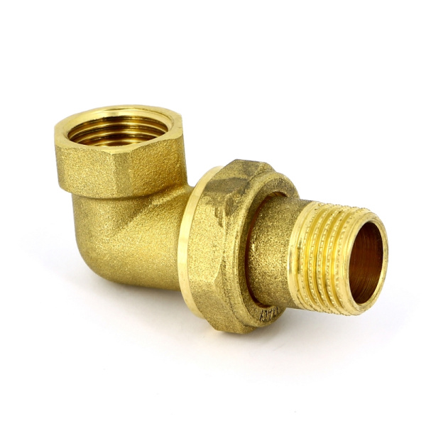 Разъемное соединение НВ с плоской прокладкой UNI-FITT 1/2 угловое