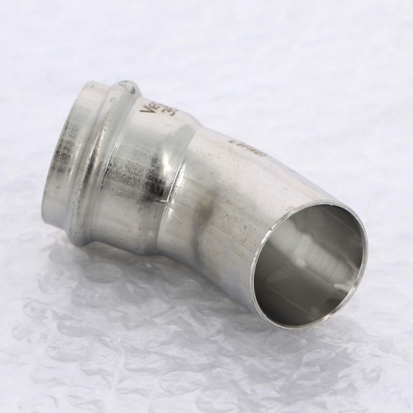 Угол-вставка пресс 45 град. нержавеющая сталь Sanpress Inox VIEGA 35