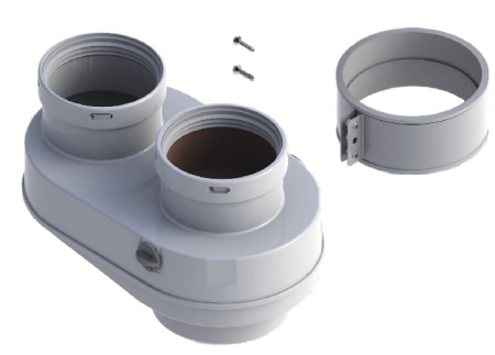 Адаптер для подключения раздельных труб Baxi (арт. KHG71413621)