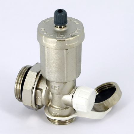 Дренажная группа Н UNI-FITT 1 для коллекторных групп с автоматическим воздухоотводчиком, никелированная