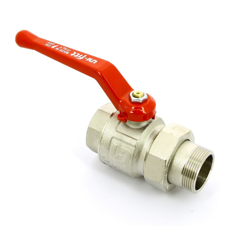 Кран шаровой НВ ETALON рычаг Uni-Fitt с разъемным соединением 11/2 полнопроходной