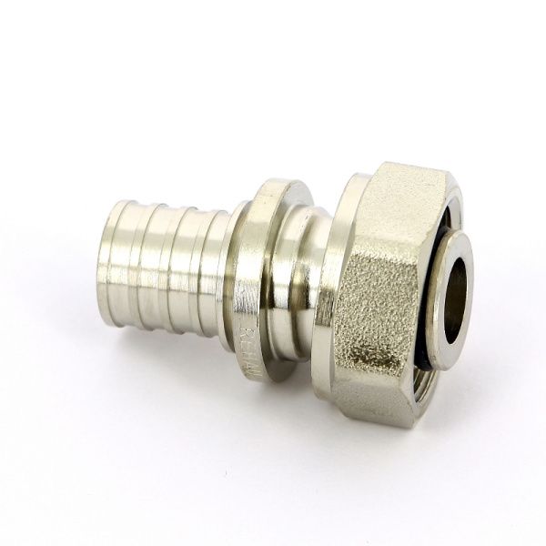 Соединитель надвижной-В Rehau 20 x 3/4EK никелированный DZR-латунь