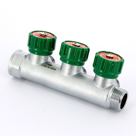 Коллектор НВ 3/4 FAR 3 выхода 1/2 Н 45 мм плоская прокладка