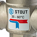STOUT  Термостатический смесительный клапан для систем отопления и ГВС 1 НР   35-60°С KV 1,6