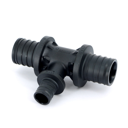 Тройник редукционный надвижной пластиковый REHAU 40х25х40