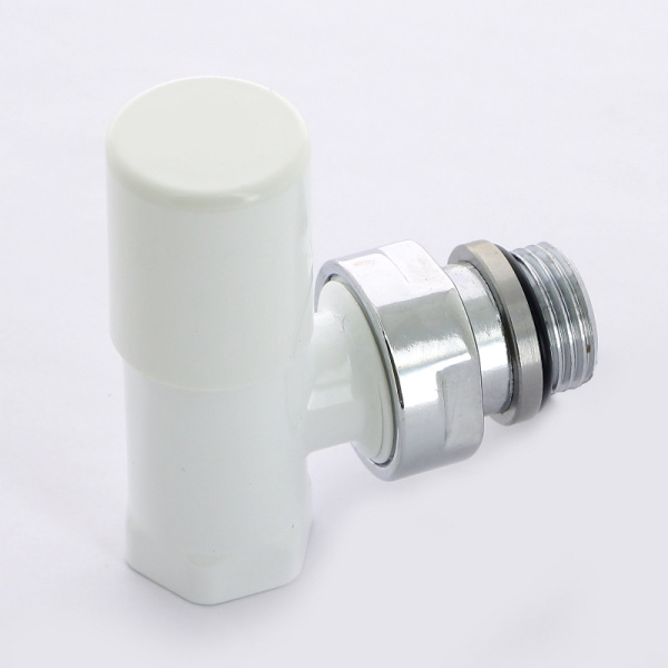 Вентиль ручной Carlo Poletti Compact угловой НВ 1/2 цвет белый