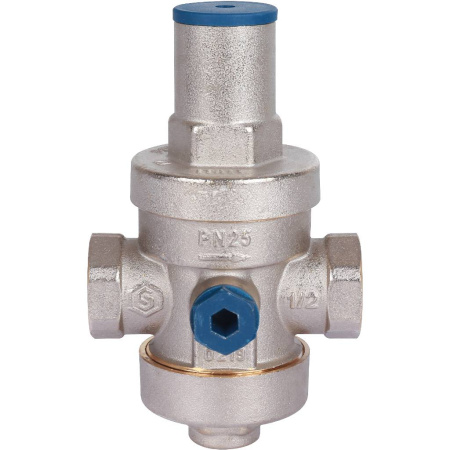 STOUT  Редуктор давления PN25 вн/вн 1/2 с выходом под манометр