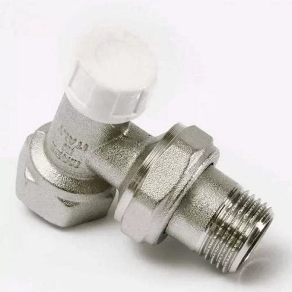 Вентиль обратный никелированный НВ UNI-FITT угловой 3/4