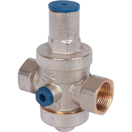 STOUT  Редуктор давления PN25 вн/вн 3/4 с выходом под манометр