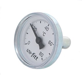 Термометр UNI-FITT погружной аксиальный 80 C, диаметр 40 мм