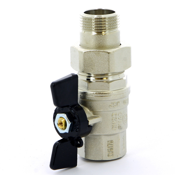 Кран шаровой Oregon Bugatti НВ с разъемным соединением бабочка 3/4