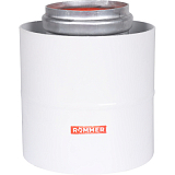 ROMMER RCA-6010-210100 Начальный участок  вертикальный коакс. 60/100 (Baxi (кроме ECO Nova/Classic), Ariston, Vaillant, Viessmann, Kiturami, Mizudo, Beretta, Oasis, Wolf, Haier, Tiberis, DeDietrich, Arderia  ) хомут в комплекте + втулка D60 L-50
